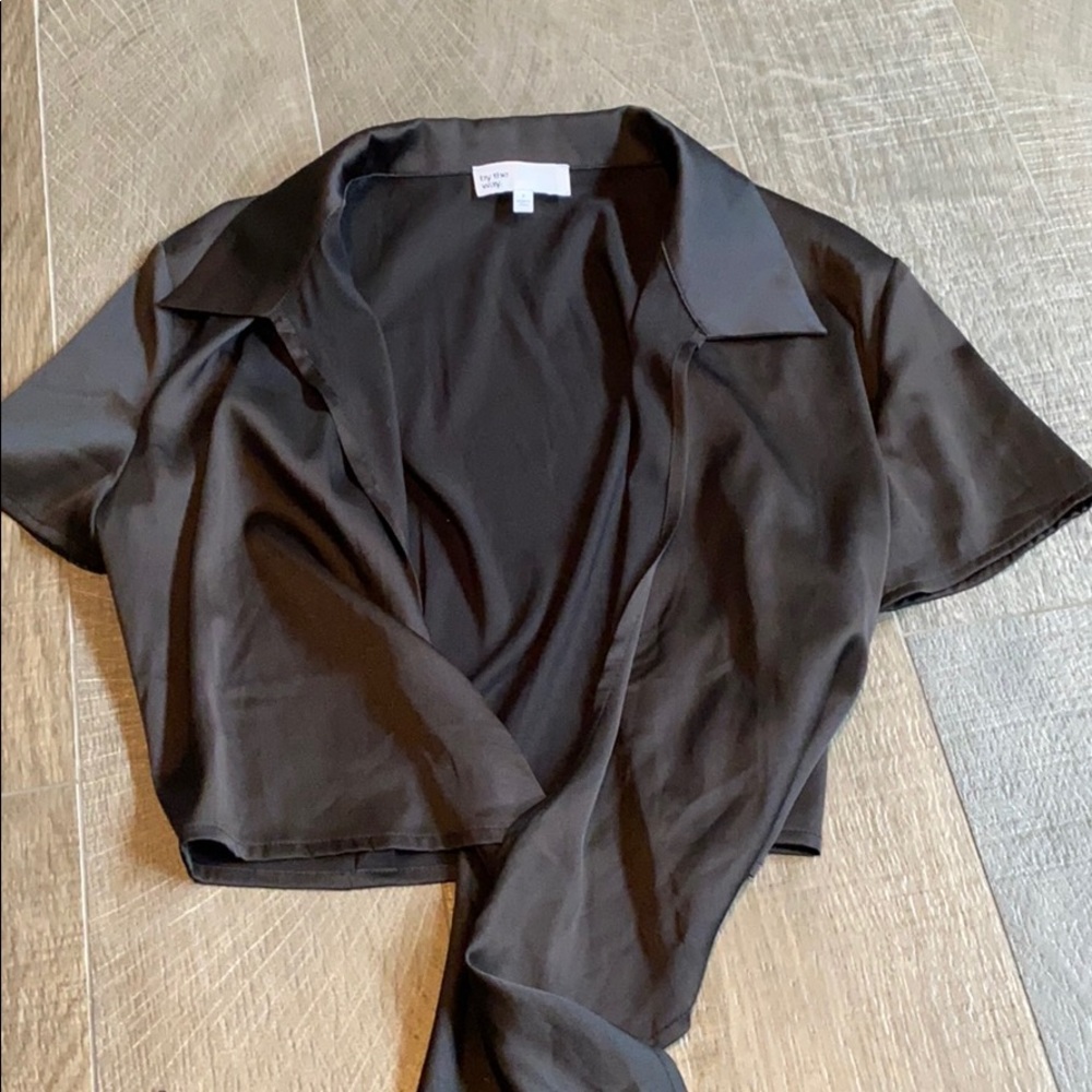 Black tie shirt